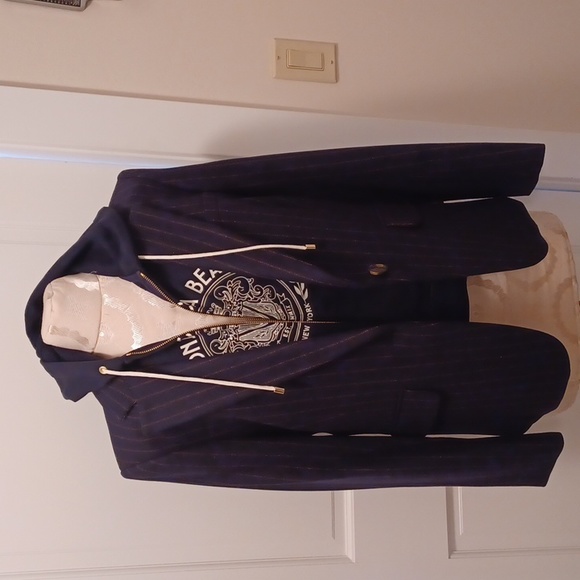 Veronica Beard Tyra Navy Pinstripe Dickey Jacket NWT - Picture 10 of 14